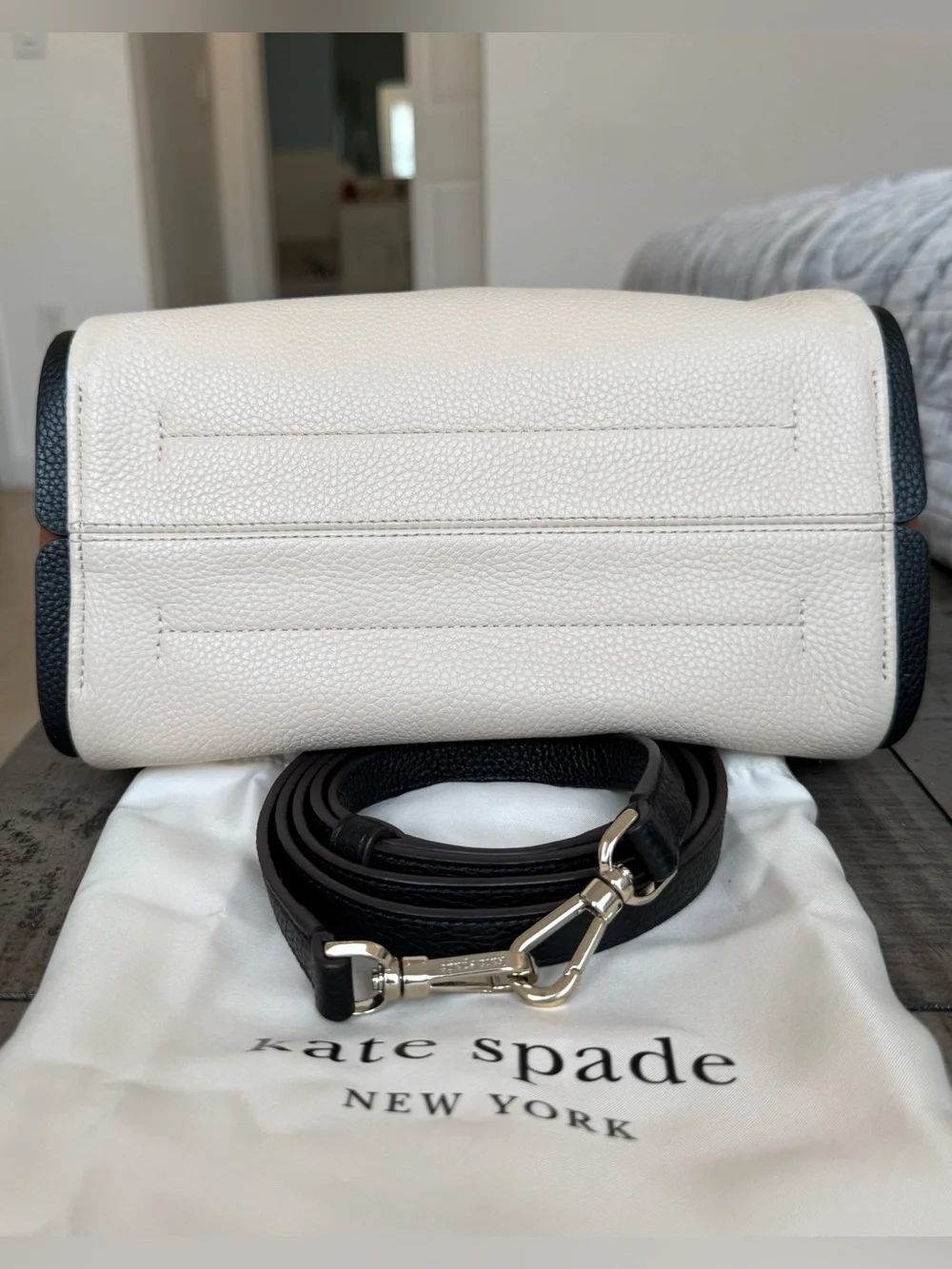 Kate Spade Knott Colorblocked Pebbled Leather Crossbody Tote MSRP $389